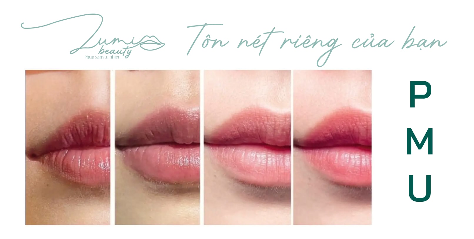 So sánh nền môi khác nhau sau khi phun