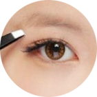 Lông mày quá ngắn